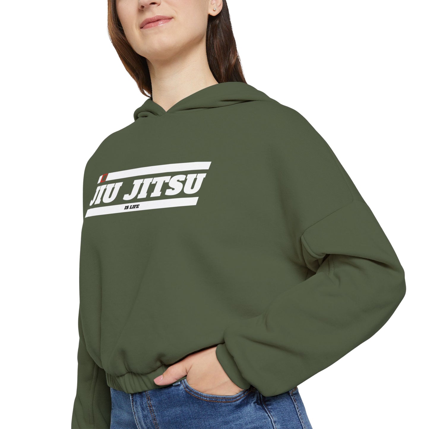 Jiu Jitsu Is Life - Cinched Bottom Hoodie