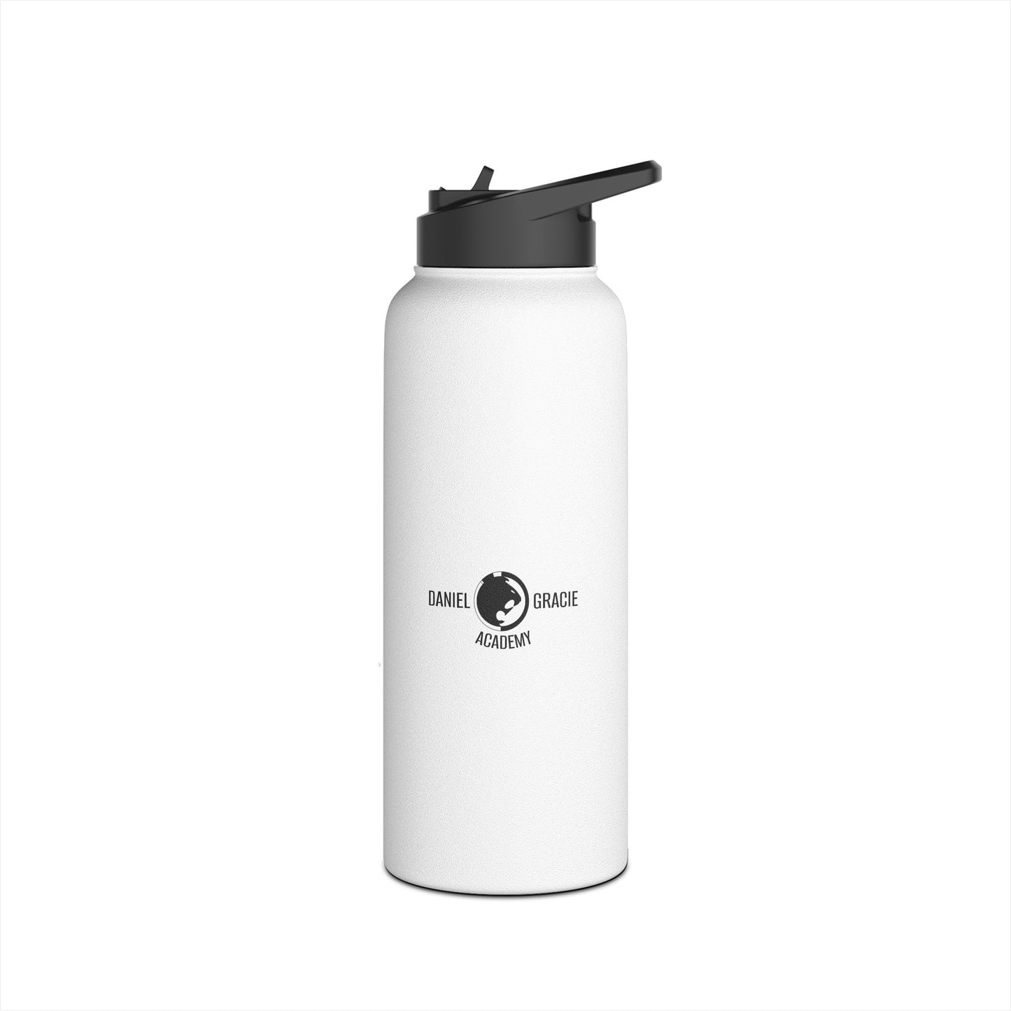 BJJ Stainless Steel Water Bottle - White