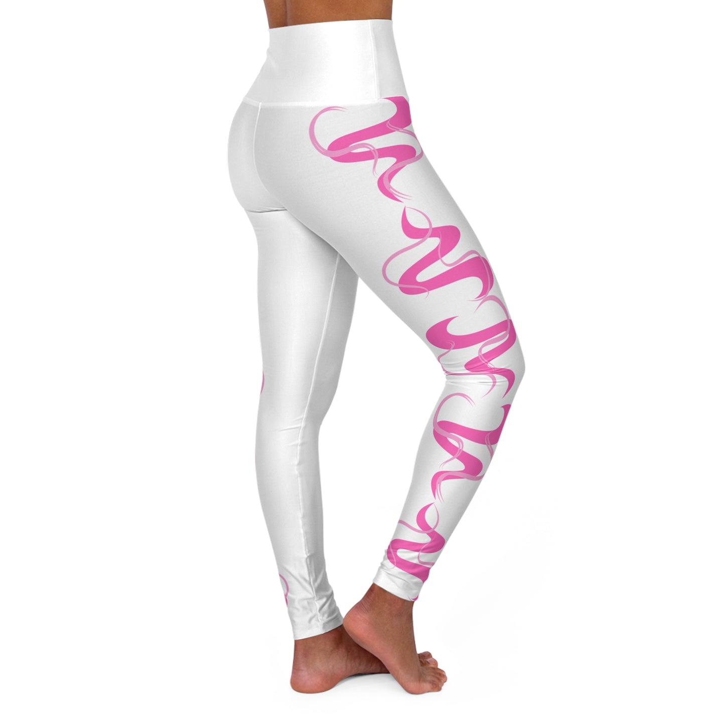 Pink Smoke - High Waisted Leggings