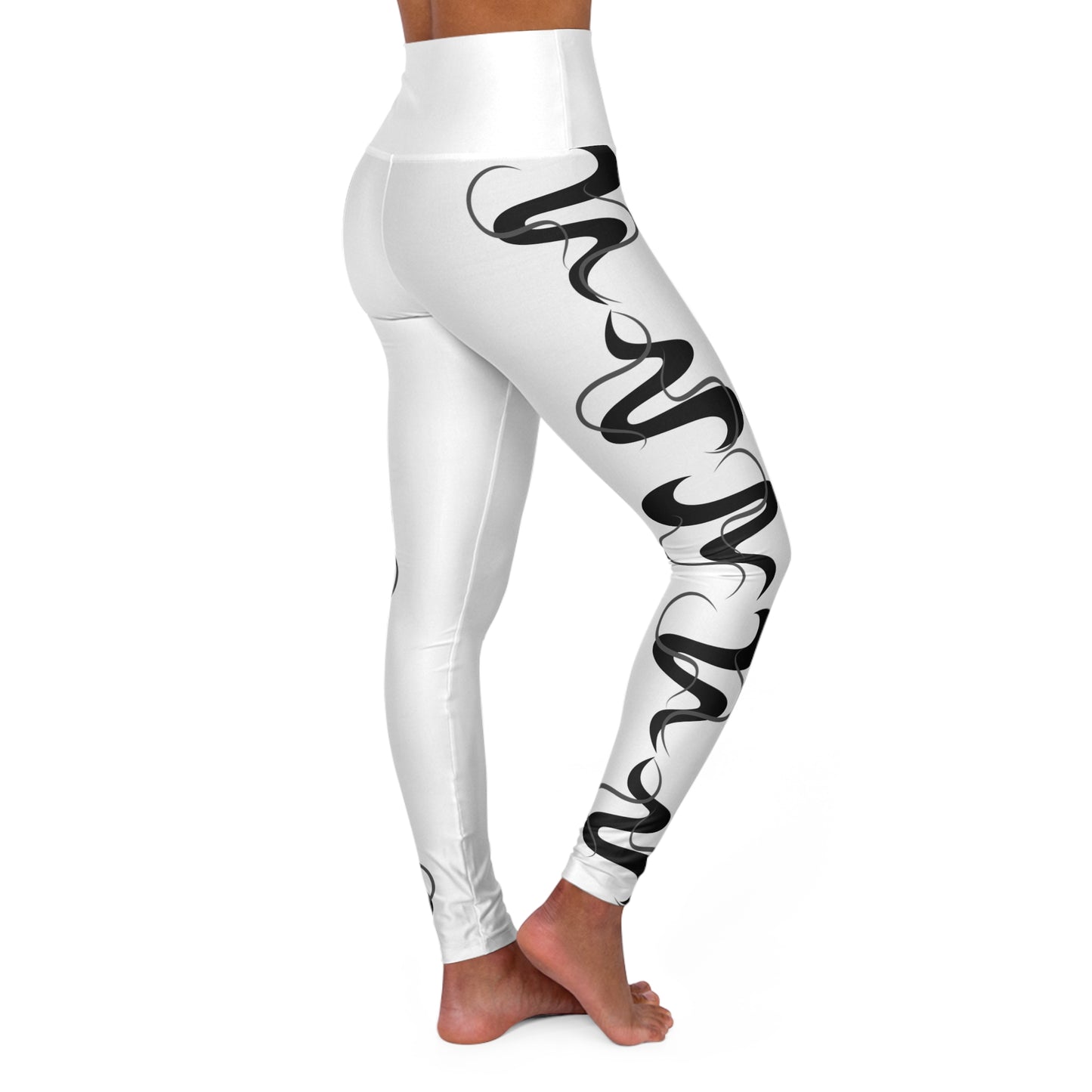 Black Smoke - High Waisted Leggings