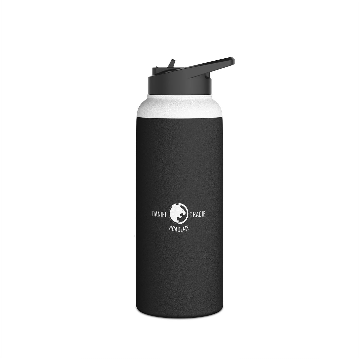 BJJ Stainless Steel Water Bottle - Black