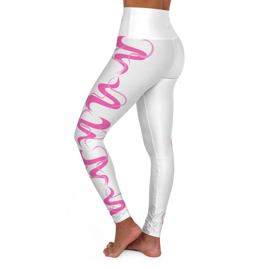 Pink Smoke - High Waisted Leggings