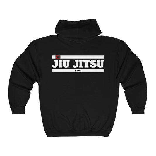 Jiu Jitsu Is Life - Full Zip Hooded Sweatshirt