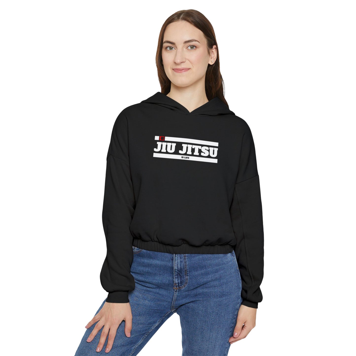 Jiu Jitsu Is Life -  Cinched Bottom Hoodie