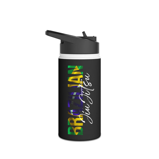 BJJ Stainless Steel Water Bottle - Black